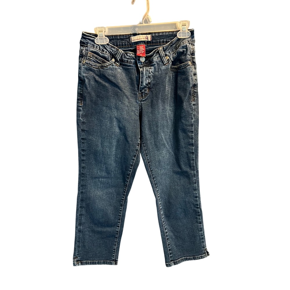 Blue House Drive Womens Size 4 Dark Wash Cropped Capri Denim Jeans BH188-FO